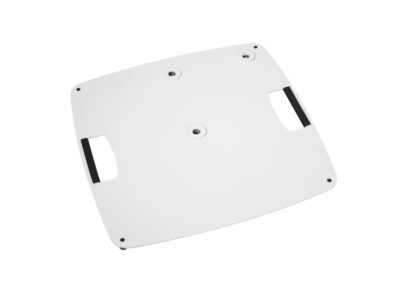 Omnitronic BPS-3, základna pro reproduktorovou distanční trubku se závitem, bílá