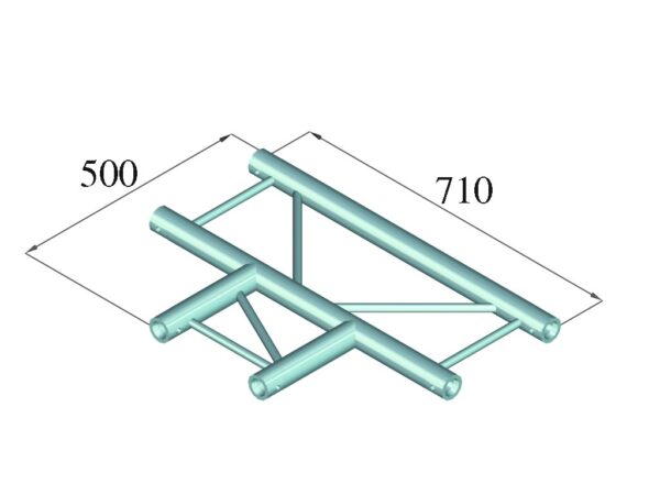 Alutruss Bilock BQ2-SPAT35H, 3-cestný T díl 90, černý - Image 2