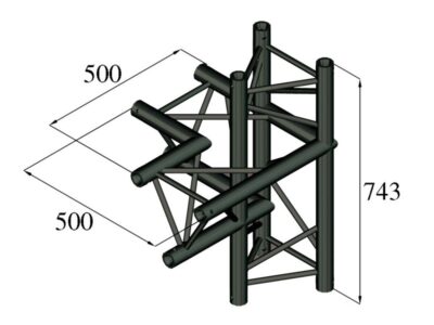 Trilock S-PAC-44 4-koncový díl, levý