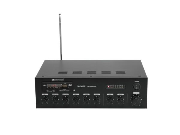 Omnitronic CPE-60P PA, 100V mixážní zesilovač, 60W, BT/MP3/FM - Image 4