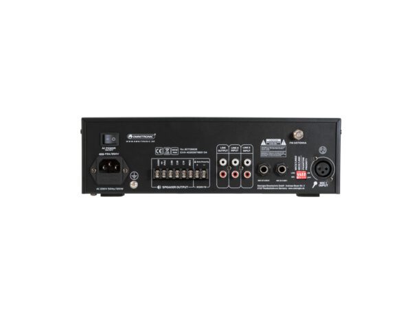 Omnitronic CPE-60P PA, 100V mixážní zesilovač, 60W, BT/MP3/FM - Image 5