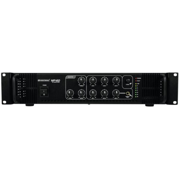 Omnitronic MP-60, 100V mixážní zesilovač, 60W - Image 3