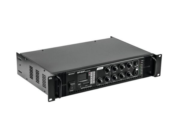 Omnitronic MP-60P, 100V mixážní zesilovač, 60W, MP3 - Image 5