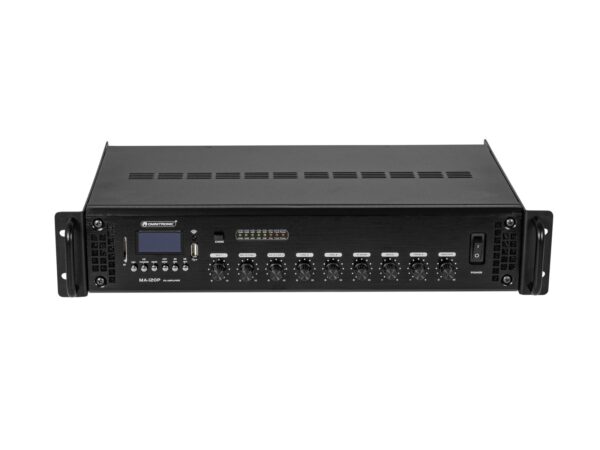Omnitronic MA-120P, 100V mixážní zesilovač, MP3/USB/SD/BT, 120W - Image 4