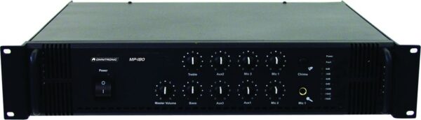 Omnitronic MP-180, 100V mixážní zesilovač, 180W - Image 5