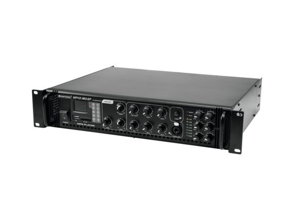 Omnitronic MPVZ-180.6P, 100V 6-zónový mixážní zesilovač, 180W, MP3 - Image 6