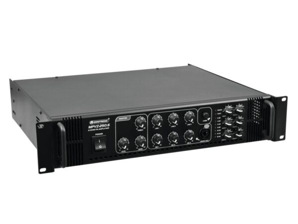 Omnitronic MPVZ-250.6, 100V 6-zónový mixážní zesilovač, 250W - Image 3