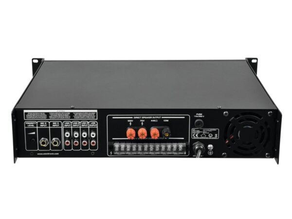 Omnitronic MPVZ-250.6, 100V 6-zónový mixážní zesilovač, 250W - Image 4