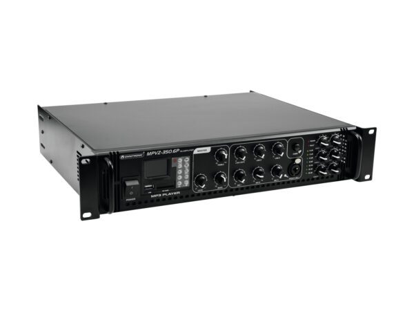Omnitronic MPVZ-350.6P, 100V 6-zónový mixážní zesilovač, 350W, MP3 - Image 5