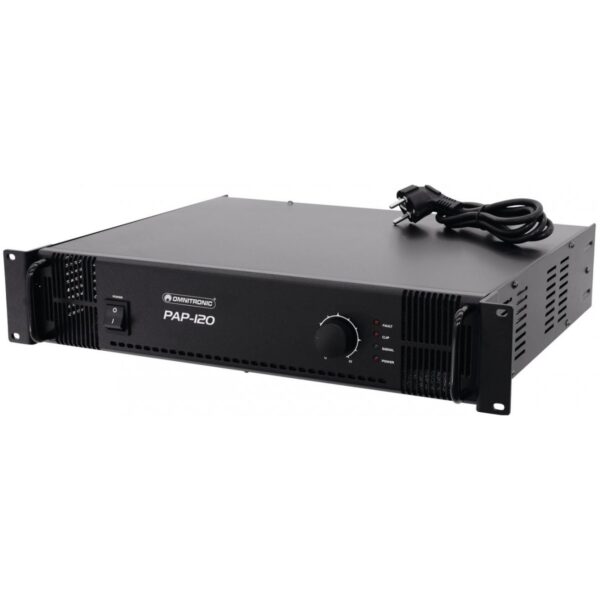 Omnitronic PAP-120, 100V zesilovač, 120W - Obrázek 2