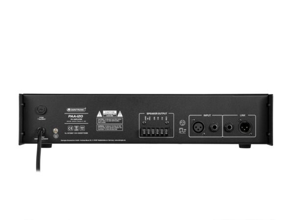 Omnitronic PAA-120, 100V zesilovač, 120W - Image 7