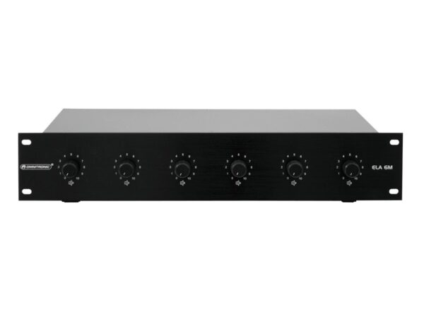 Omnitronic 6-ti zónový PA ovladač hlasitosti 20W mono, černý - Image 6