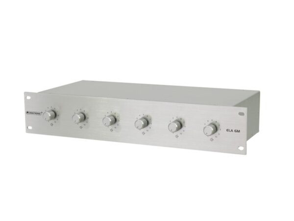 Omnitronic 6-ti zónový PA ovladač hlasitosti 5W mono, stříbrný - Image 6