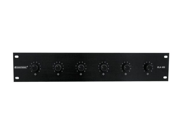 Omnitronic 6-ti zónový PA ovladač hlasitosti 45W stereo, černý - Image 4