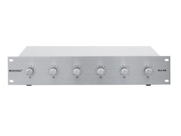 Omnitronic 6-ti zónový PA ovladač hlasitosti 30W stereo, stříbrný - Image 5