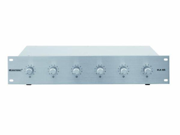 Omnitronic 6-ti zónový PA ovladač hlasitosti 30W stereo, stříbrný - Image 6