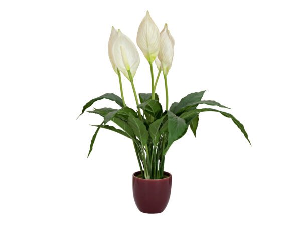 Bílá lilie v květináči, 49cm - Image 2