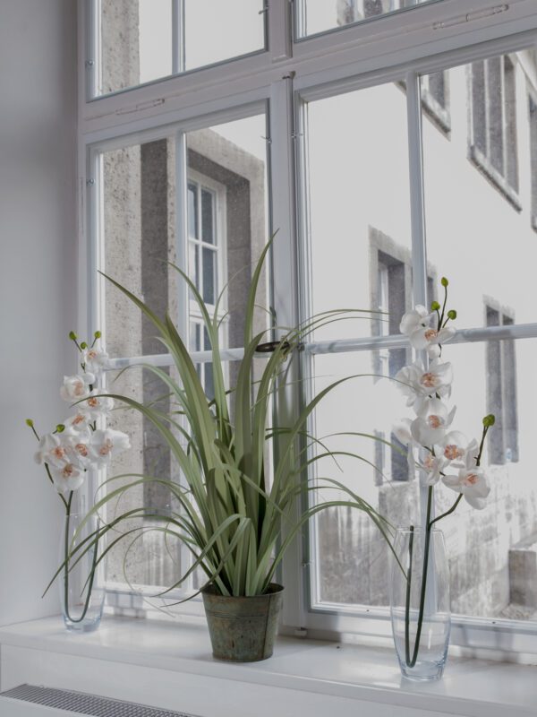 Orchidej větvička, krémově-bílá, 100 cm - Image 3