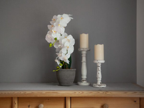 Orchidej s bílými květy, 80 cm - Obrázek 7