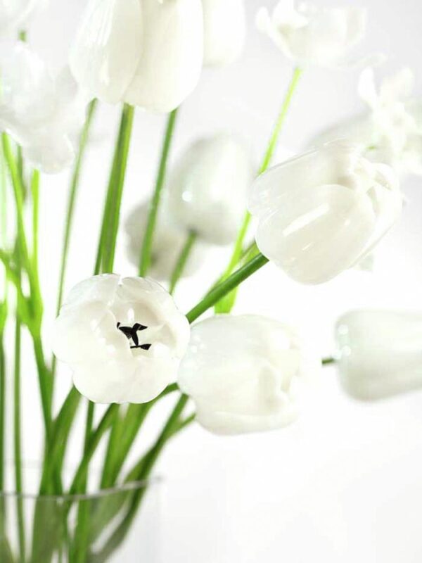 Tulipán bílý – křišťálový, 61 cm, 12 ks - Image 4