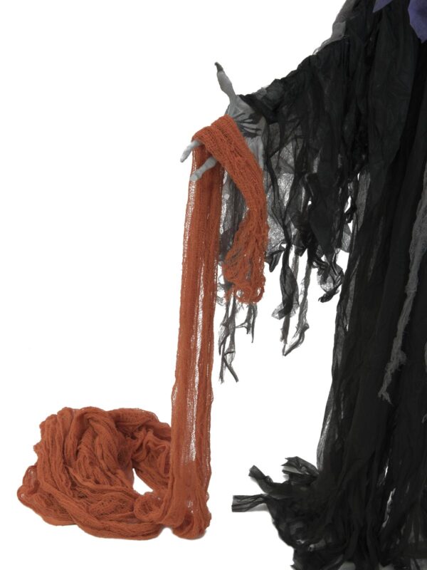 Dekorační tkanina, hrubá, oranžová, 76x500cm - Image 3