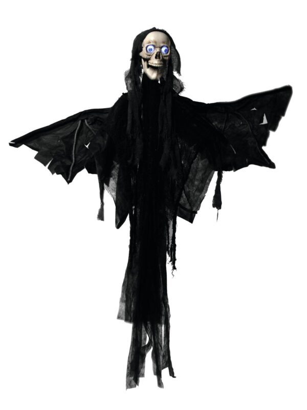 Halloween anděl smrti, s motorkem, zvukem a LED