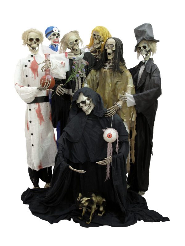 Halloween postava kostry, tvarovatelná, 160 cm - Image 4