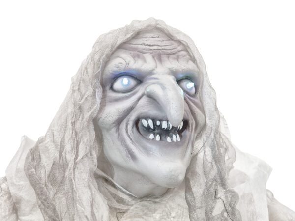 Halloween čarodějnice bílá, 170cm - Image 3