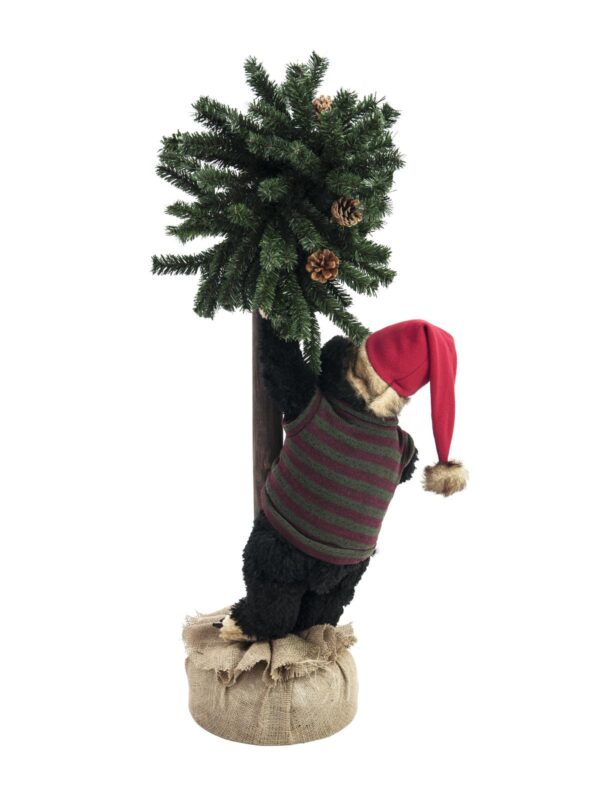 Vánoční medvěd se stromkem, 105 cm - Image 2