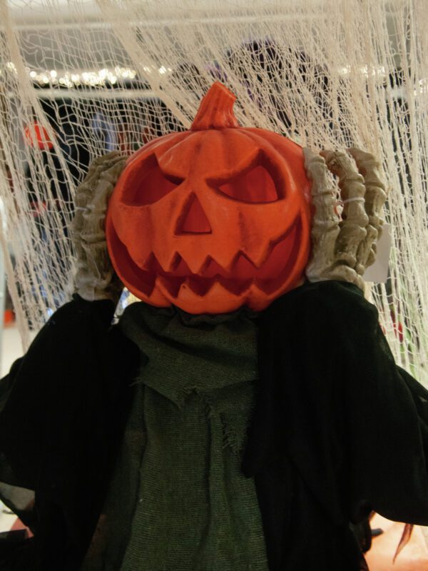 Halloween postava dýně, pohyblivá, 70 cm - Obrázek 5