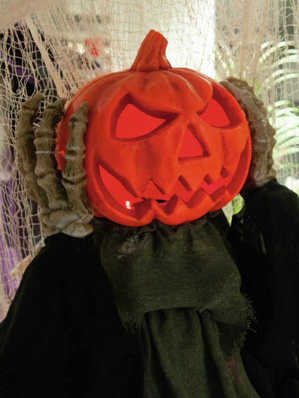 Halloween postava dýně, pohyblivá, 70 cm - Obrázek 6