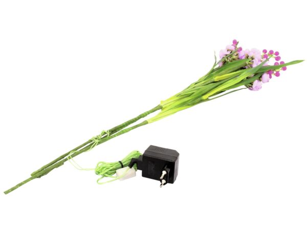 Arum sada růžová, s bílými LED diodami, 85 cm - Image 3