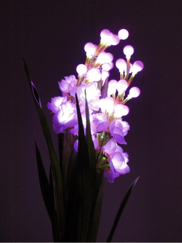 Arum sada růžová, s bílými LED diodami, 85 cm - Image 5