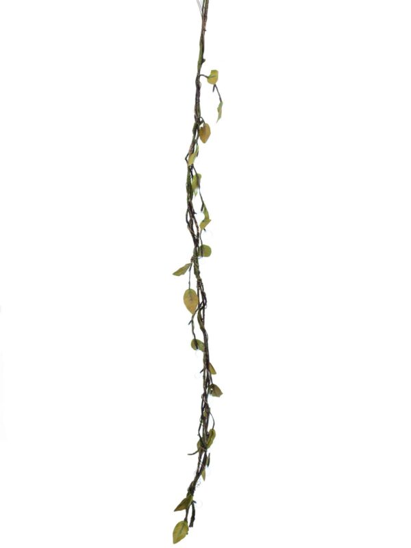 Vřesový motouz, s bílými LED diodami, 180 cm