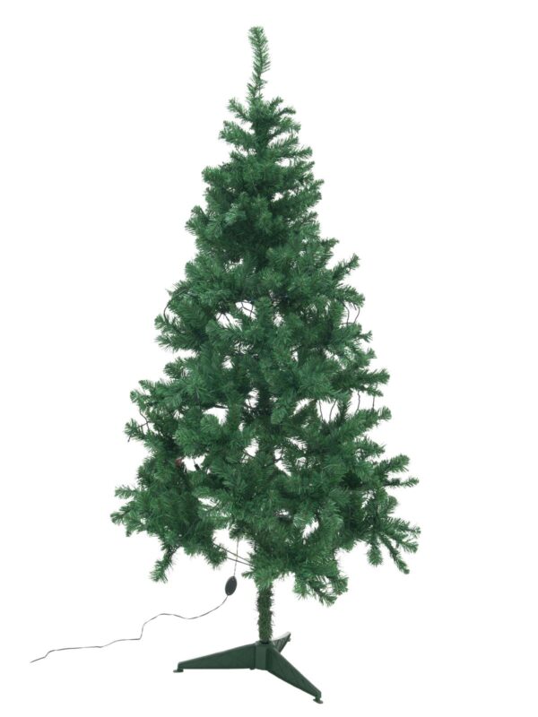 Umělý vánoční stromek s LED bílými žárovkami, 210 cm - Image 2