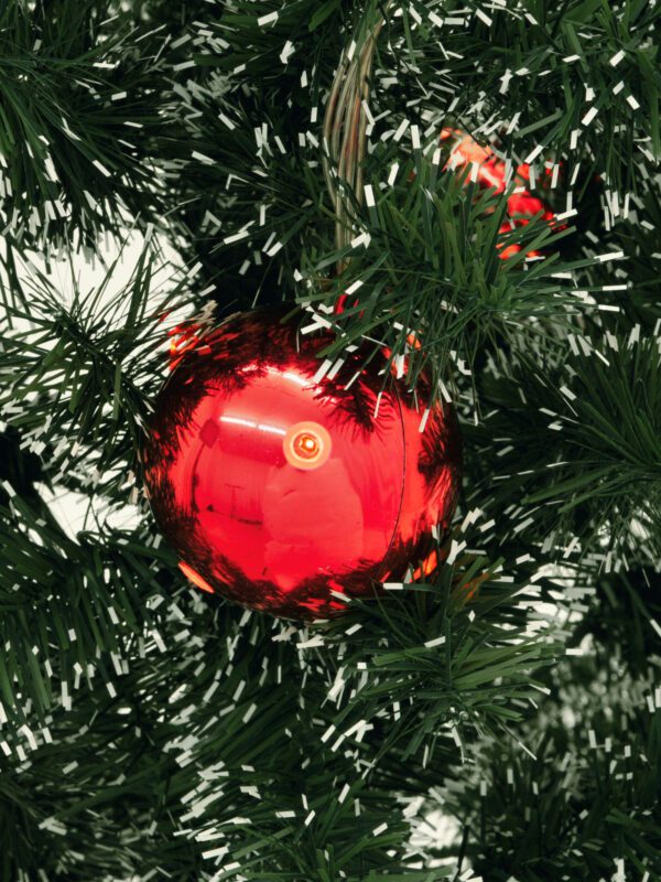 LED Vánoční ozdoby 6 cm, červené, 6 ks - Obrázek 2