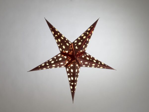 Europalms papírová hvězda, modrá, 50 cm - Image 6