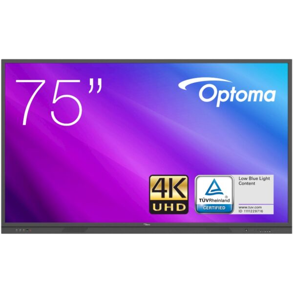 Optoma 3751RK, dotykový displej 4K 75"