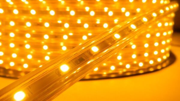 LED páska SMD 3528, teplá bílá, AC220V, 1m, 60 LED/m, IP65