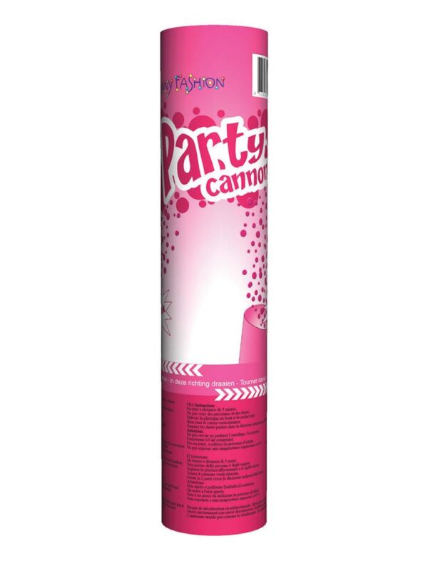 Párty konfety vystřelovací 20 cm, růžové