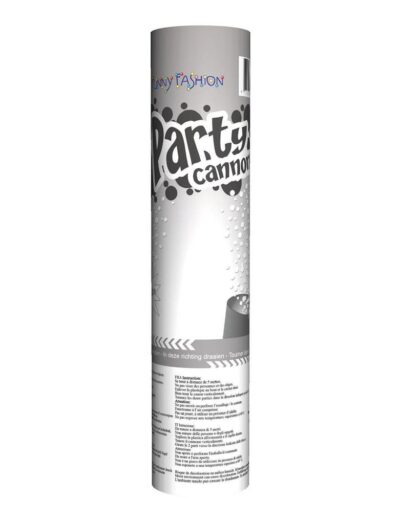 Párty konfety vystřelovací 20 cm, bílé
