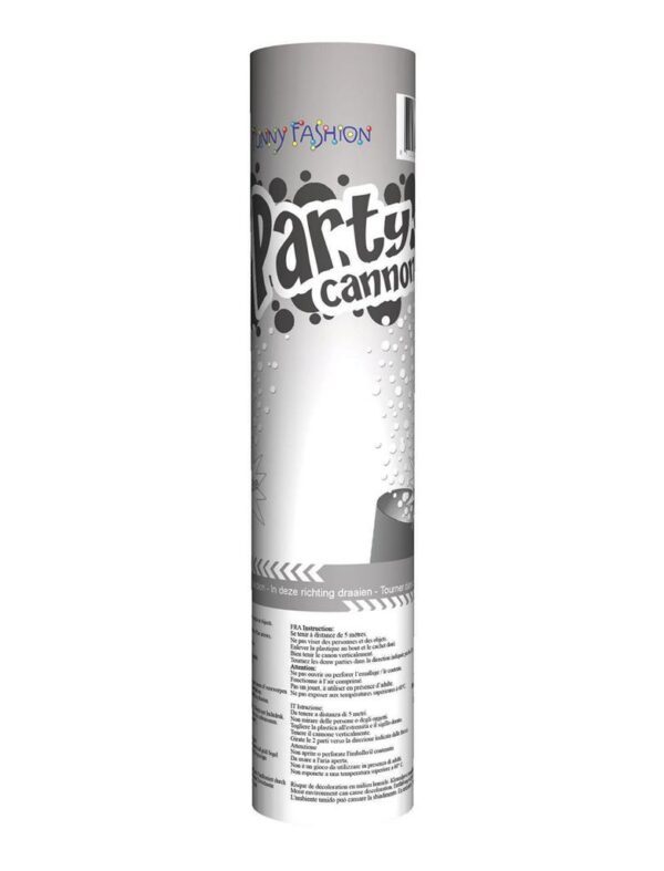 Párty konfety vystřelovací 20 cm, bílé