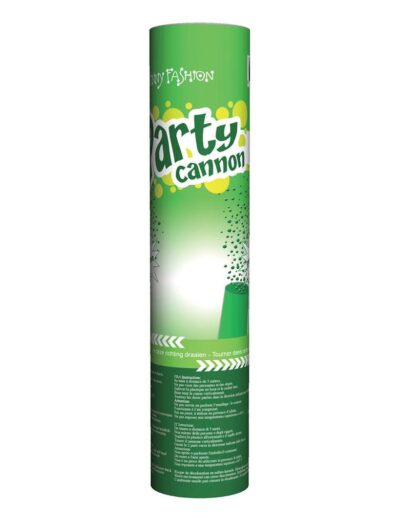 Párty konfety vystřelovací 20 cm, zelené