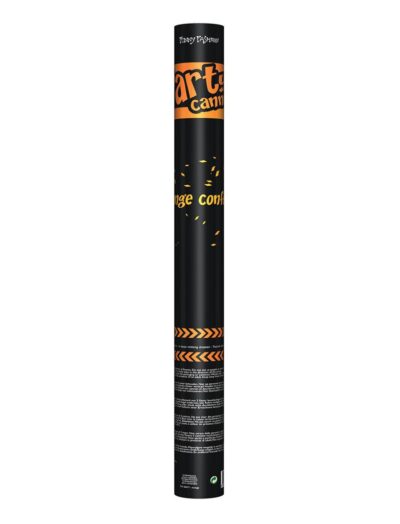 Párty konfety vystřelovací 60 cm, oranžové