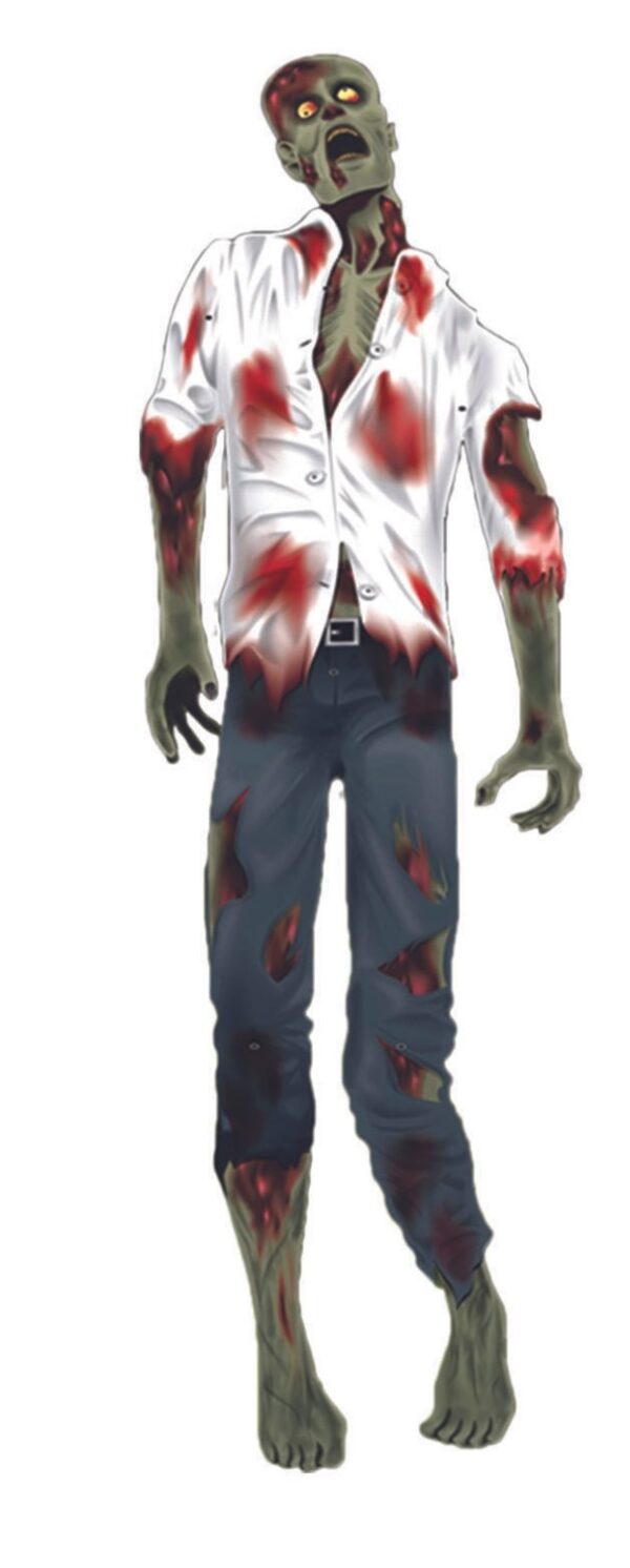 Halloween 2D dekorace zombie doktor, 150 cm