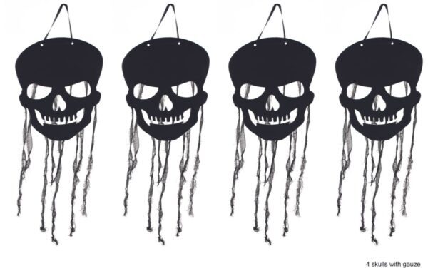 Halloween dekorace závěsné lebky - Image 2