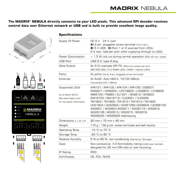 Madrix Nebula, flexibilní LED pixelový ovladač - Image 8