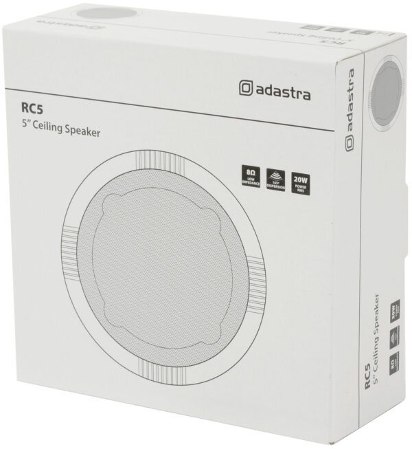 Adastra RC5, podhledový 5.25" reproduktor, 20W, bílý - Image 4