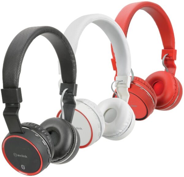 AV:link PBH-10 bezdrátová Bluetooth SD sluchátka, černá - Image 8