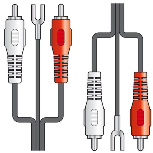 AV:link kabel RCA 2x samec - 2x samec, s uzemňovacím vodičem, 1.2m - Image 3